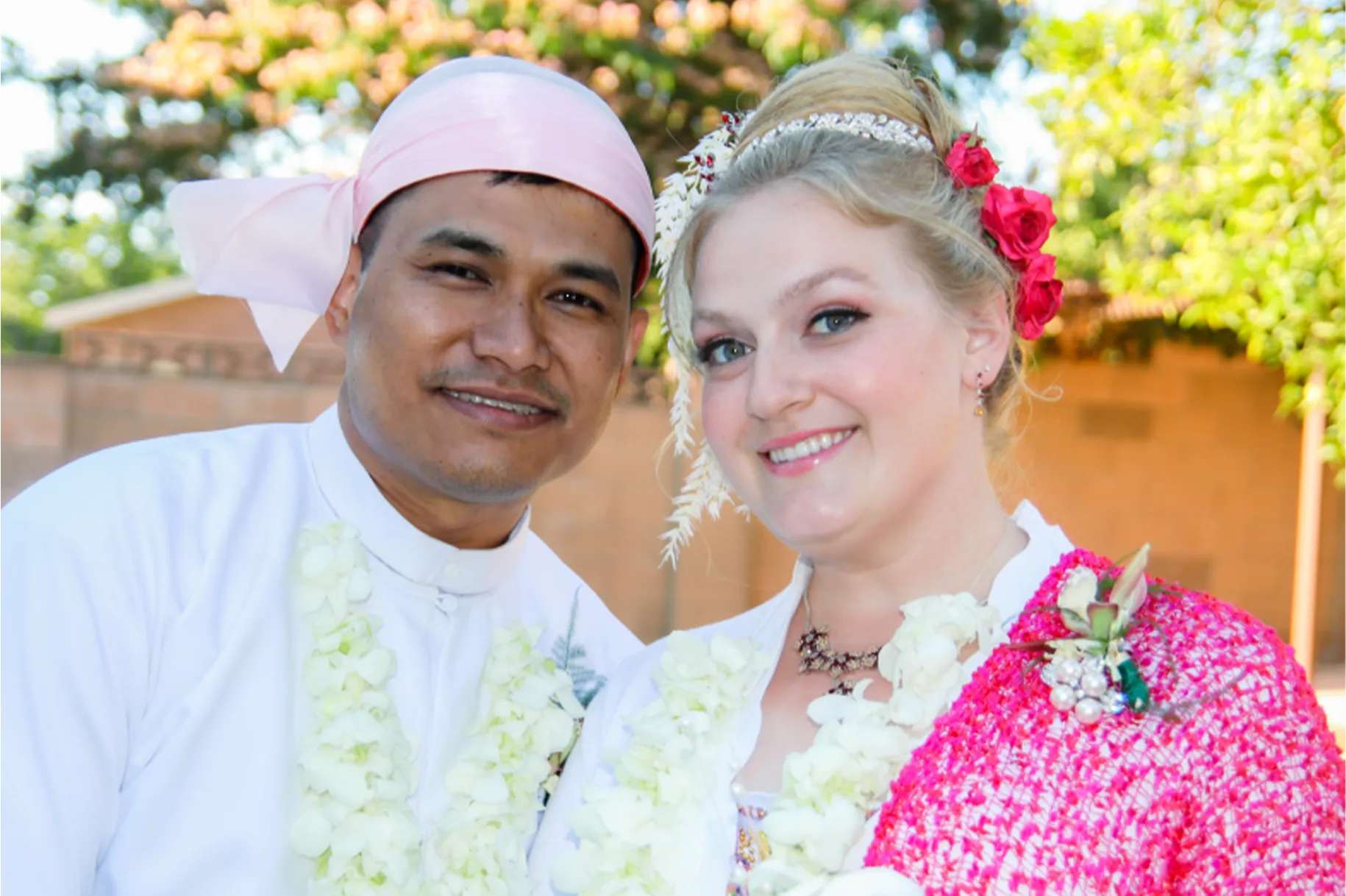 Photo from Kristina Oo's Burmese wedding celebration